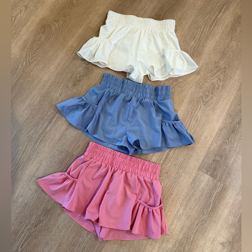 Get your flirt on shorts (purple & pink available)